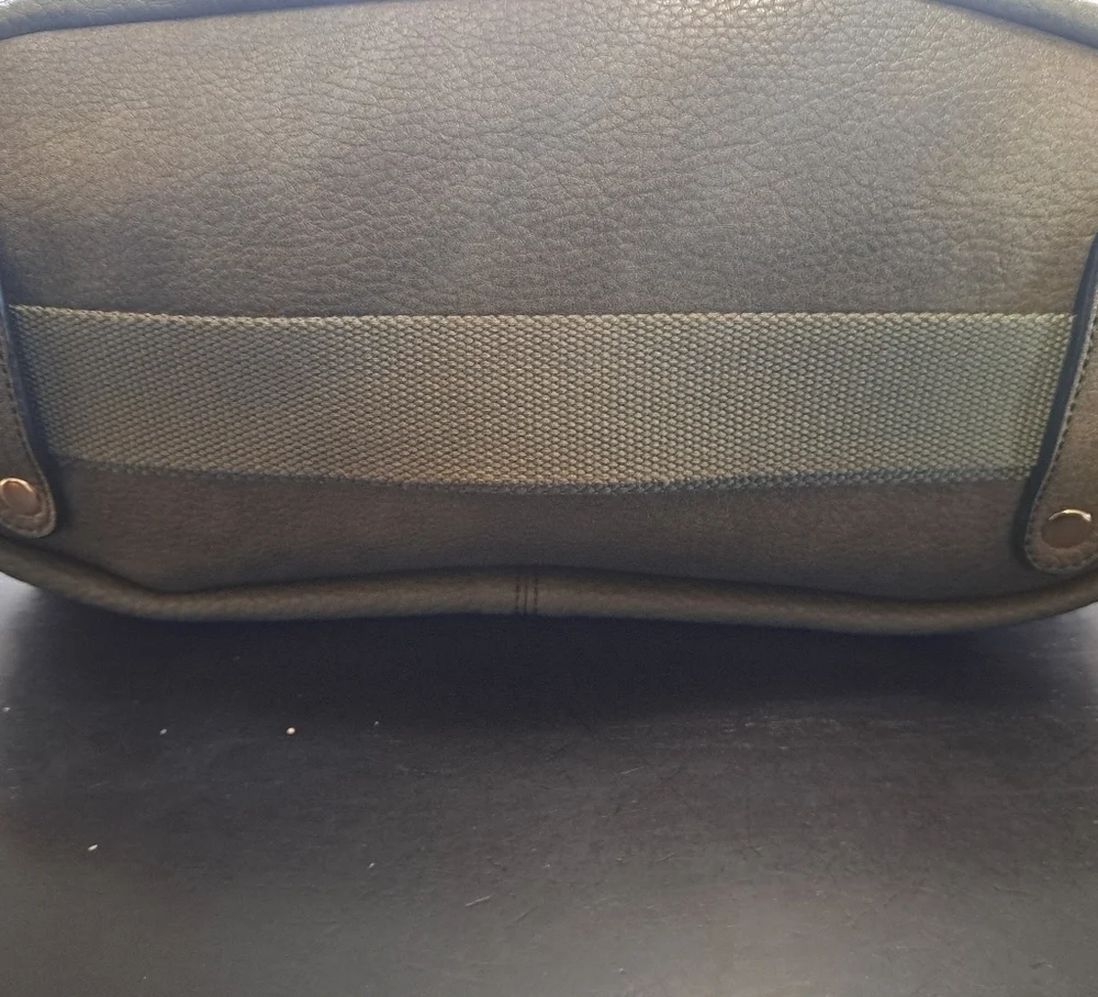 NWOT Pebbled Olive Green London Satchel